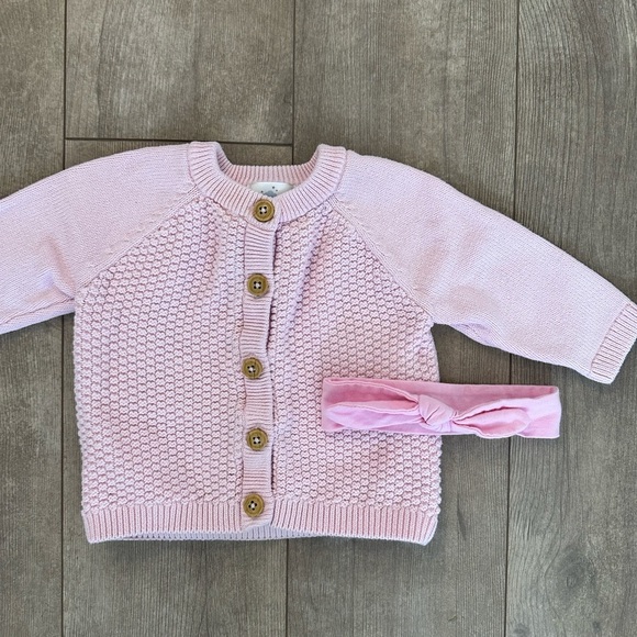 Baby girl sweater and bow set 
Cloud island 3-6 m - Picture 5 of 8